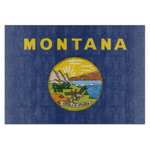 Staatsflagge Montana, USA Schneidebrett