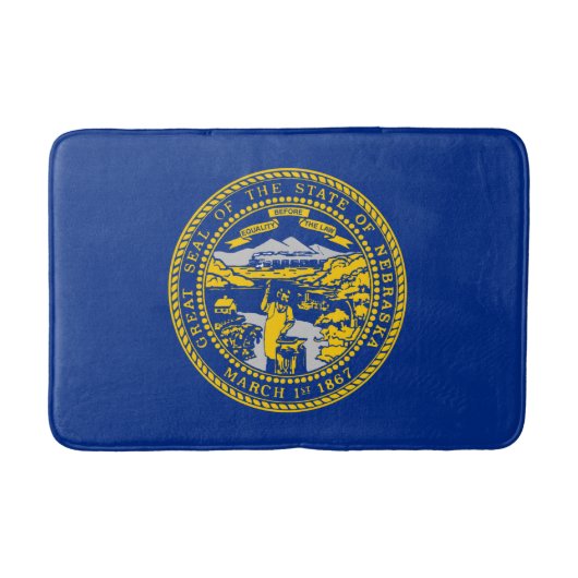 Staatsflagge Nebraska Badematte (Vorderseite)