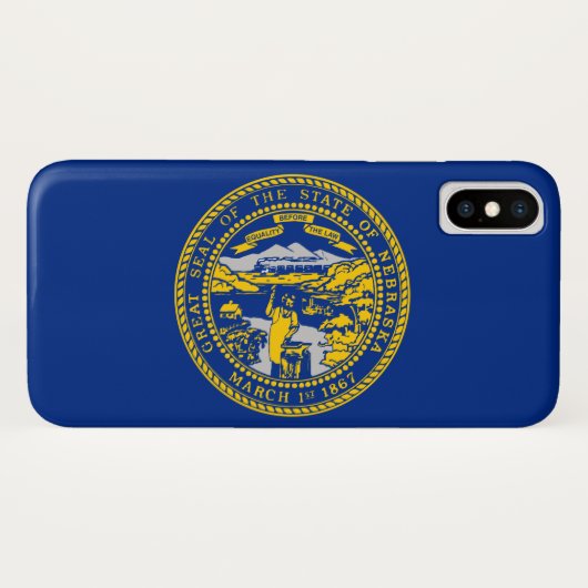 Staatsflagge Nebraska Case-Mate iPhone Hülle (Rückseite (Horizontal))