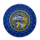 Staatsflagge Nebraska Dartscheibe (vorne)