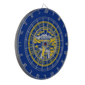 Staatsflagge Nebraska Dartscheibe (Vorderseite Links)