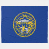 Staatsflagge Nebraska Fleecedecke (Vorderseite (Horizontal))