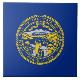 Staatsflagge Nebraska Fliese