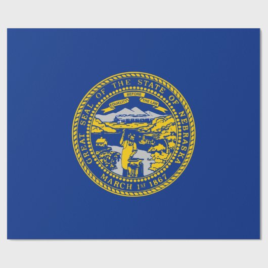 Staatsflagge Nebraska Geschenkpapier (Flach)