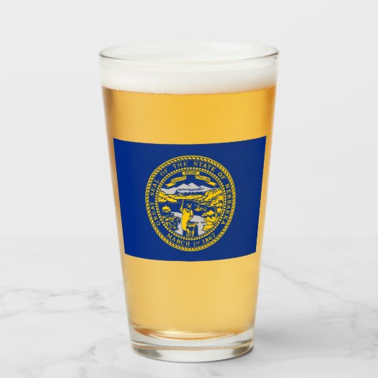 Staatsflagge Nebraska Glas (Vorne (Gefüllt))