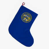 Staatsflagge Nebraska Großer Weihnachtsstrumpf (Vorderansicht (hängend))