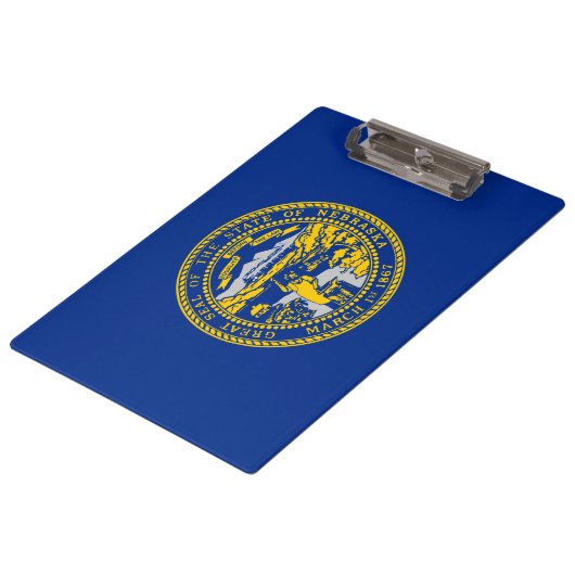 Staatsflagge Nebraska Klemmbrett (Schrägansicht)