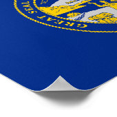 Staatsflagge Nebraska Poster (Ecke)