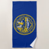 Staatsflagge Nebraska Strandtuch (Vorderseite)