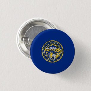 Staatsflagge Nebraska USA Button