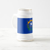 Staatsflagge Nevada Bierglas (Vorderseite Links)