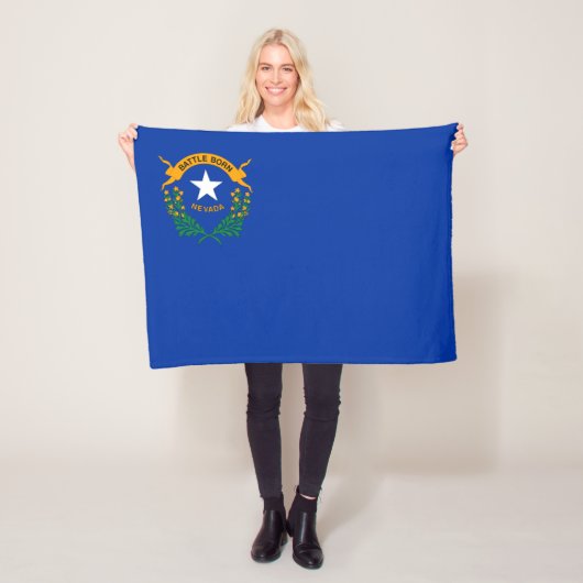 Staatsflagge Nevada Fleecedecke (Beispiel)