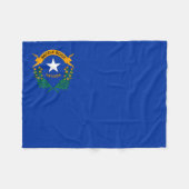 Staatsflagge Nevada Fleecedecke (Vorderseite (Horizontal))
