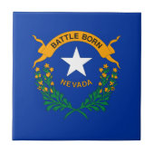 Staatsflagge Nevada Fliese (Vorderseite)
