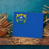 Staatsflagge Nevada Fotoplatte (Seite)