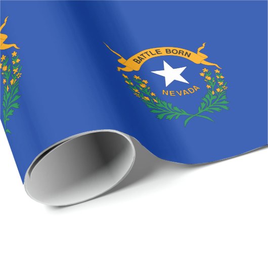 Staatsflagge Nevada Geschenkpapier (Rolleneckpunkt)