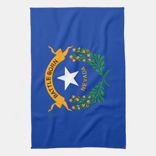 Staatsflagge Nevada Geschirrtuch (Vertikal)