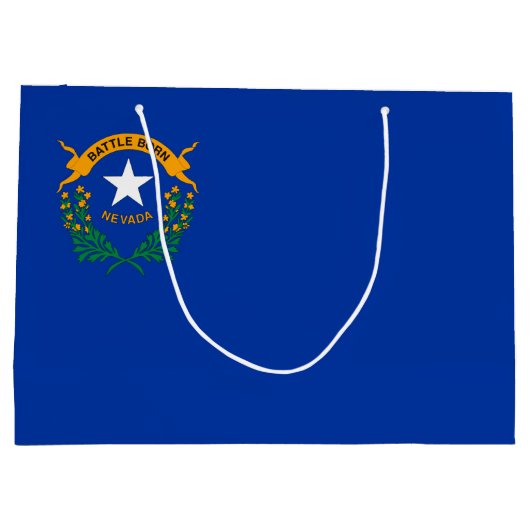 Staatsflagge Nevada Große Geschenktüte (Rückseite)