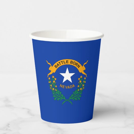 Staatsflagge Nevada Pappbecher (Links)