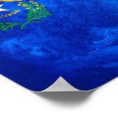 Staatsflagge Nevada Poster (Ecke)