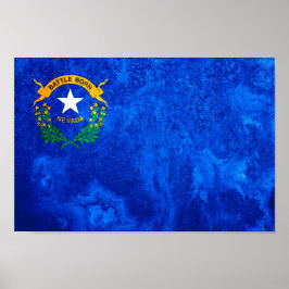 Staatsflagge Nevada Poster