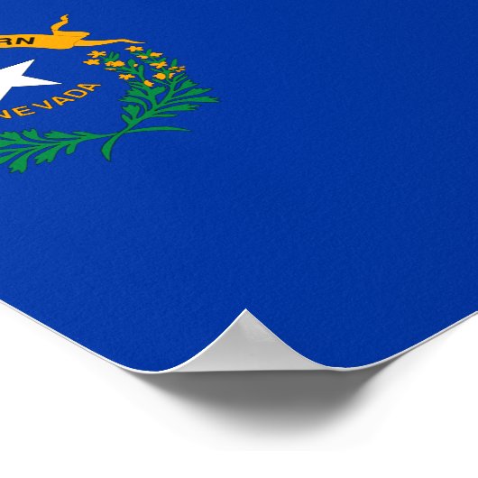 Staatsflagge Nevada Poster (Ecke)