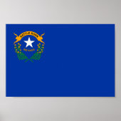 Staatsflagge Nevada Poster (Vorne)