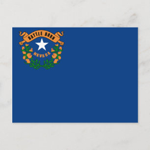 Staatsflagge Nevada Postkarte