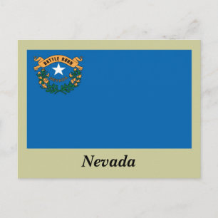 Staatsflagge Nevada Postkarte