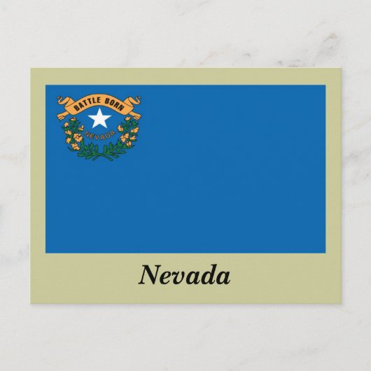 Staatsflagge Nevada Postkarte (Vorderseite)