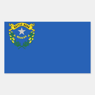 Staatsflagge Nevada Rechteckiger Aufkleber