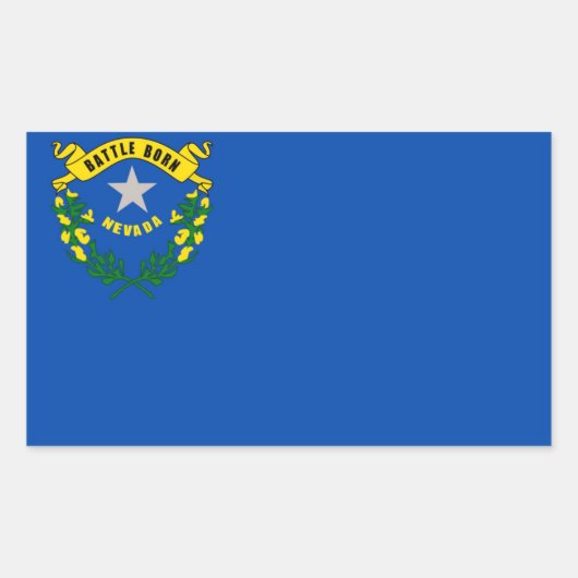 Staatsflagge Nevada Rechteckiger Aufkleber (Vorderseite)