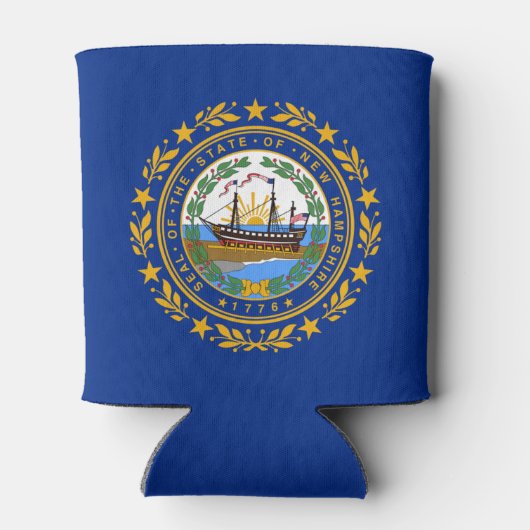 Staatsflagge New Hampshire Dosenkühler (Rückseite)