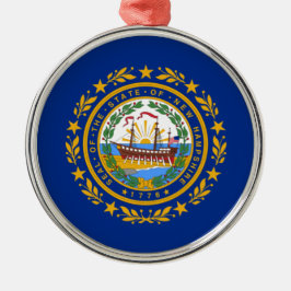 Staatsflagge New Hampshire Keramik Ornament Aus Metall