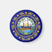 Staatsflagge New Hampshire Magnet (Vorne)