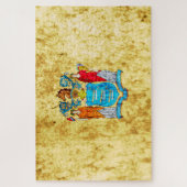 Staatsflagge New Jersey Puzzle (Vertikal)