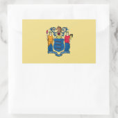 Staatsflagge New Jersey Rechteckiger Aufkleber (Tasche)
