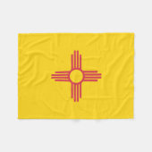 Staatsflagge New Mexico, USA Fleecedecke (Vorderseite (Horizontal))