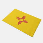 Staatsflagge New Mexico, USA Fußmatte (Schrägansicht)