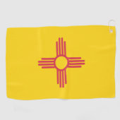 Staatsflagge New Mexico, USA Golfhandtuch (Horizontal)
