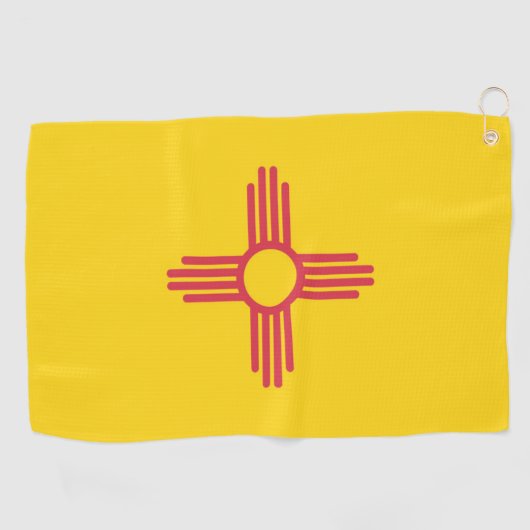 Staatsflagge New Mexico, USA Golfhandtuch (Horizontal)