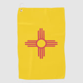 Staatsflagge New Mexico, USA Golfhandtuch (Vorderseite)
