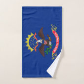 Staatsflagge Nord-Dakota Badhandtuch Set (Handtuch)