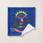 Staatsflagge Nord-Dakota Badhandtuch Set (Waschlappen)