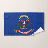 Staatsflagge Nord-Dakota Badhandtuch Set (Handtuch)