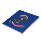 Staatsflagge Nord-Dakota Fliese (Seite)