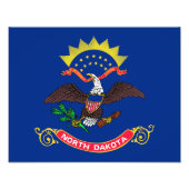 Staatsflagge Nord-Dakota Fotodruck (Vorne)