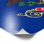 Staatsflagge Nord-Dakota Fotodruck (Ecke)