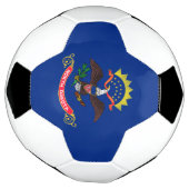 Staatsflagge Nord-Dakota Fußball (Gedreht)