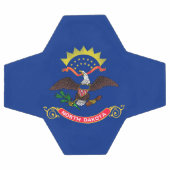 Staatsflagge Nord-Dakota Fußball (Flach)
